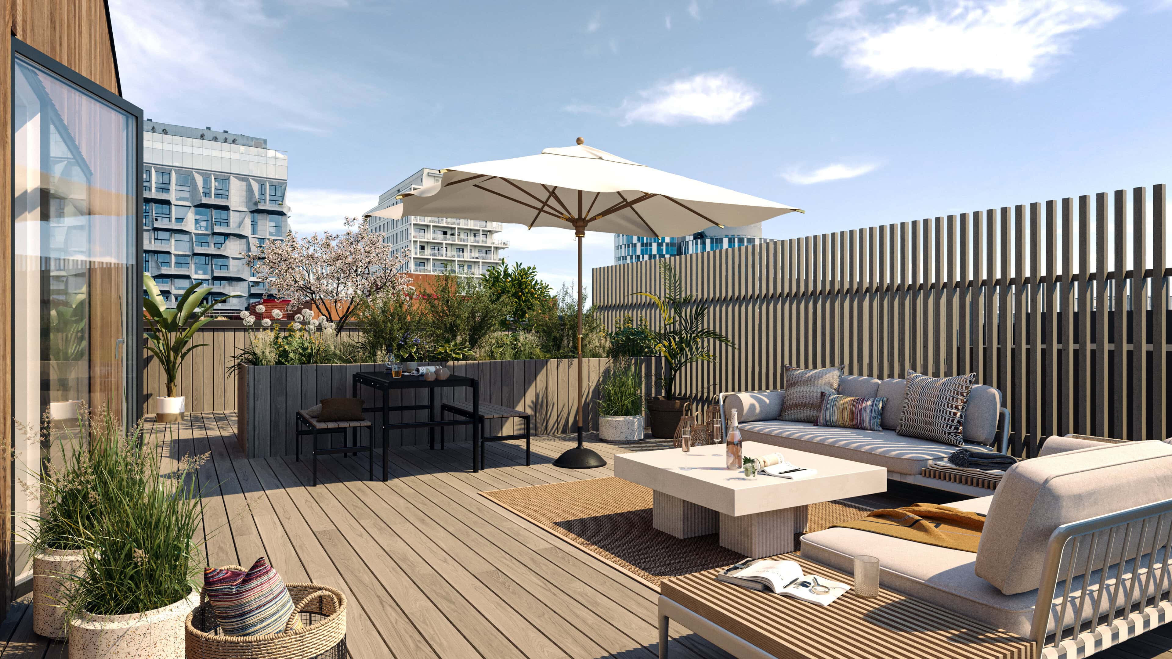 3D visualization - Dimension Design - Ripple Residence - Int. Penthouse - 003 - Rooftop Terrace